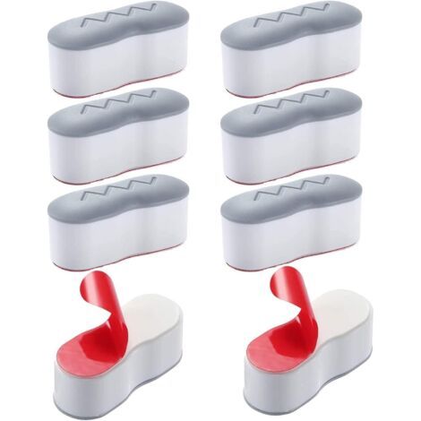 Lot de 8 pare-chocs universels de rechange pour siège de toilette avec adhésif puissant pour la maison l'hôtel et l'école (1/5)
