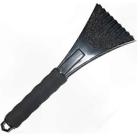 Eiskratzer für den Winter mit rutschfestem Griff, 27,9 x 9,38 x 3,6 cm, robuster Kunststoffkratzer zum Entfernen von Schnee von Autoscheiben und Windschutzscheiben, schwarz (1/4)