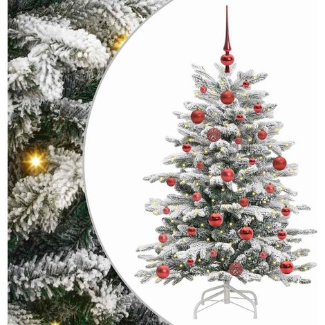Sapin de Noël artificiel, à branches mobiles, blanc, 120 cm (1/5)