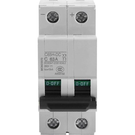 250V DC 2P Niederspannungs-Miniatur-Leistungsschalter für Solarenergie (63A)