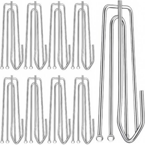 CCYKXA 60 Crochet Rideau à Griffes Crochets Rideaux en MéTal avec 4 Dents Accroche Pincer Pli Crochet Clip Rideau en Acier Inoxydable pour Suspendre Les Rideaux Et Les Piste (1/5)