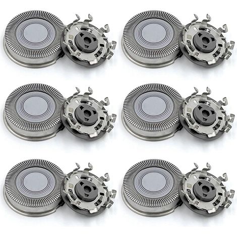 Têtes de remplacement SH30 pour rasoirs Philips Norelco Séries 3000, 2000, 1000 (Lot de 6)