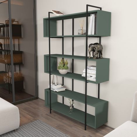 Libreria moderna verde 180 cm LULI (1/3)