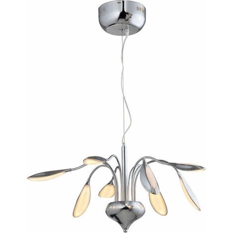 Suspension moderne chrome Paloma 8xLED Reality 3000K