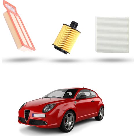 Kit Tagliando 3 filtri compatibile con Alfa Romeo Mito (955) 1,3 jtdm 59kw dal 2013 (1/4)