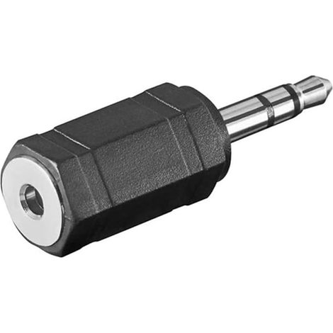 1 Adaptateur Jack 3,5mm mâle vers 2,5mm femelle, Connecteur stéréo, Pour casque audio, Téléphone