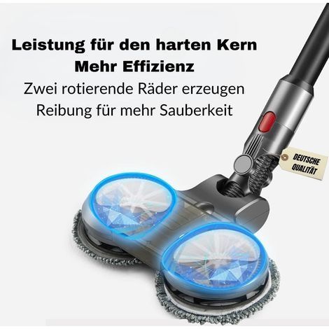 Elektrischer Wischkopf für Dyson Staubsauger V7, V8, V10 und V11, mit abnehmbarem Wassertank und 6 waschbaren Wischpads, Staubsauger-Reinigungszubehör (1/4)