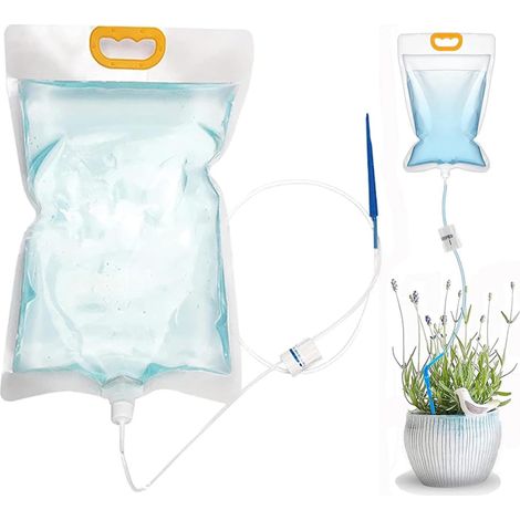 Automatischer Bewässerungsbeutel, Tropfbewässerung, 3,5 l automatisches Bewässerungsbeutel-System-Set, Bewässerungsgeräte für Pflanzen im Innen- und Außenbereich, Bewässerung von Feiertagspflanzen