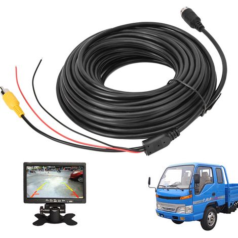 Câble vidéo mâle pour caméra de recul et écran voiture (15 m) (1/5)