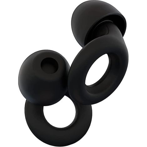 bouchons D'oreille De Sommeil - Noir - Protection Auditive En Silicone Flexible Ultra Douce Et Rutilisable Pour La Rduction Du Bruit Et Le Vol (1/5)