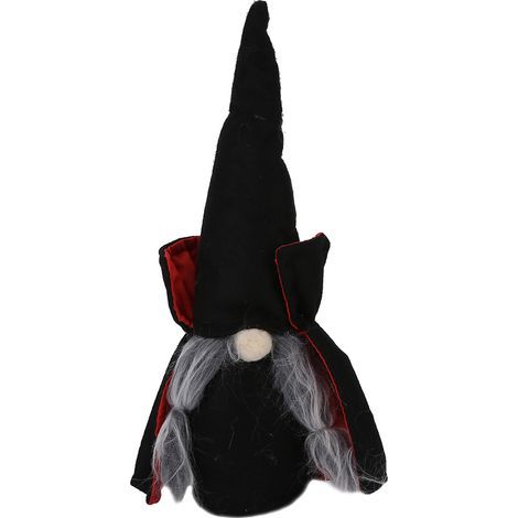 Halloween Deko Vampir-Gnom Plüschfigur mit Hut für Zuhause und Party (1/5)
