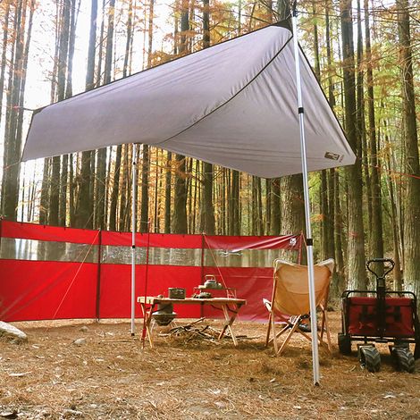 Bâche de camping imperméable épaisse, tapis de pique-nique, tapis de plage durable, tente hexagonale, empreinte multifonctionnelle, auvent solaire, feuille de sol pour randonnée, voyage, sac à dos (1/5)