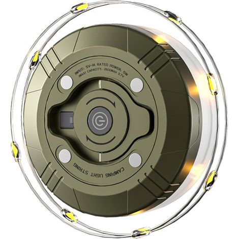 Guirlande Lumineuse pour le Camping 2600mAh avec Crochet 20 m Rechargeable Lanterne de Camping Extérieur pour Randonnée Jardin Terrasse Auvent Camping-car Tente Fête (1/5)