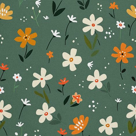 Outdoor-Dekorstoff Oxford - Motiv Blumen I DX5435 (1/5)