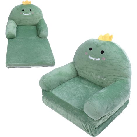 Canapé pliable pour enfants,Canape enfant,mignon dessin animé doux et confortable,pour la maison des enfants,Dinosaure,2 couches (1/5)