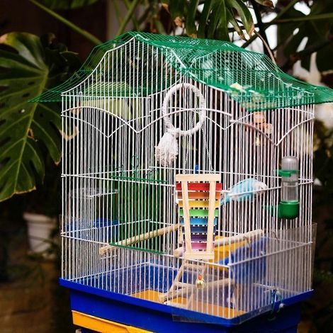 Jouet amusant pour perroquet à mordre, compatible avec les cages suspendues en bois (1 pièce). (1/4)