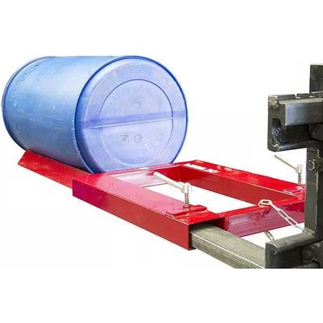 Manipolatore orizzontale per fusti per carrello elevatore - Fusti metallici e plastici da 220 L - Carico max 300 kg - 840009305