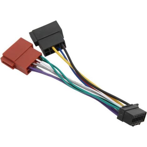 Adaptateur Faisceau Radio ISO - Pour Autoradio Sony JVC - Installation Sans Découpes - 1 Pièce (1/4)