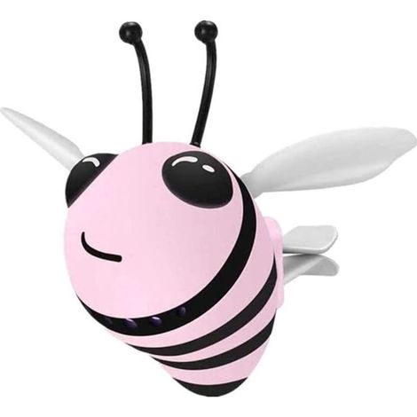 Petite abeille décorative pour grille d'aération de voiture, accessoires de décoration pour grille d'aération, 3 types de désodorisants pour voiture, joli cadeau pour voiture, rose (1/5)