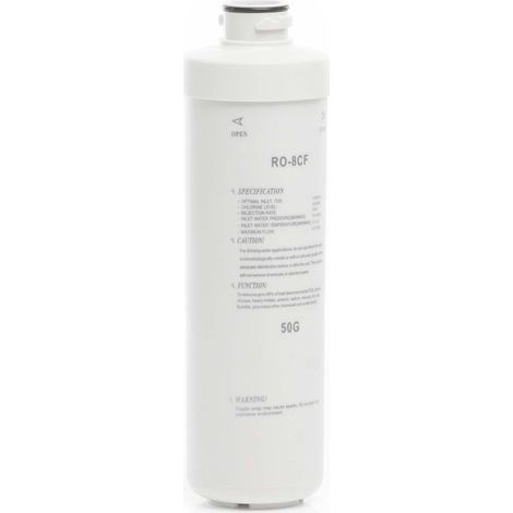 Naturewater RO-8CF-50G – Umkehrosmose Membran mit 50 GPD 190 l/Tag, Ersatzmembran für Umkehrosmoseanlage, Osmosefilter, Wasserfilter für Trinkwasser