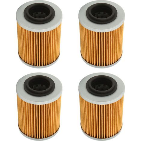 Filtre à huile de remplacement pour CAN-AM 330/400/450/500 (2003–2017) – Référence 420256188, KN152, HF152 – Lot de 4 pièces (1/5)