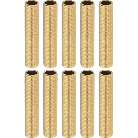 10 Pcs Raccord De Tube En Laiton À Filetage Fin 45mm 1.8" Longueur (1/5)
