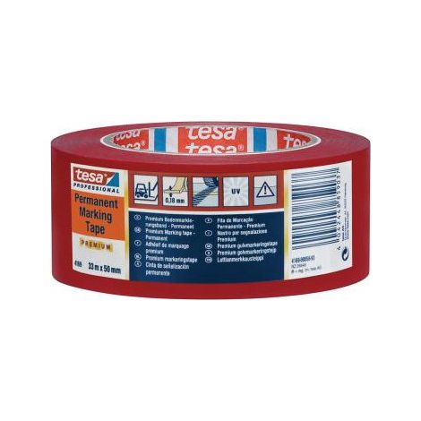 MARCAJE PISO ADH SIF TESAFLEX TESA 4169-59-93 (LXL) 33 MX 50 MM ROJO PVC 1 BOBINA(S) (1/5)