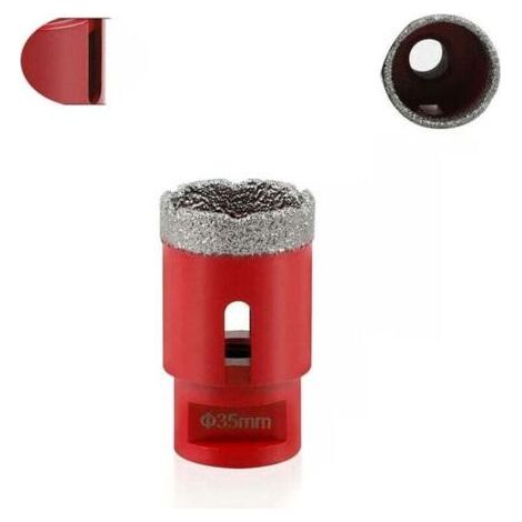 35-mm-Diamantkernbohrer, vakuumgelötet, M14-Gewinde, zum Bohren von Porzellan, Fliesen, Granit und Marmor (1/5)