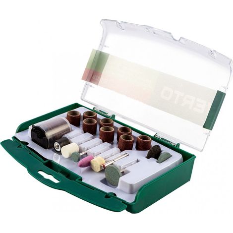Verto - Accesorios para mini taladros, 100 piezas - brocas, discos, cortadores (1/2)