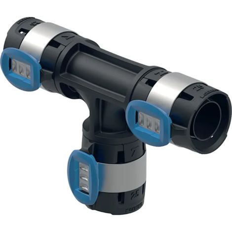 RACCORDO A T FLOWFIT UGUALE PER MULTISTRATO A PRESSARE ø25/25/25 MM   GEBERIT