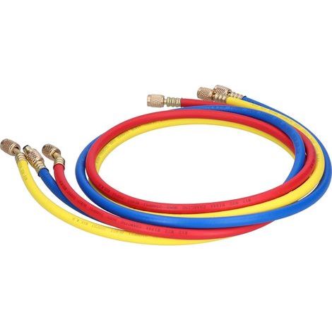 Tube de réfrigérant, Tuyau de Charge AC en Caoutchouc et Laiton 3 pièces pour climatiseurs précis pour réfrigération Automobile pour climatiseurs industriels (1/5)