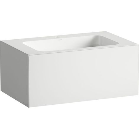 LAUFEN FOLIO lavabo, suspendido, rectangular, 1 cajón, 1 agujero (1/2)