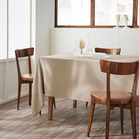 Nappe rectangle 150 x 250 cm GAÏA Ficelle (1/4)