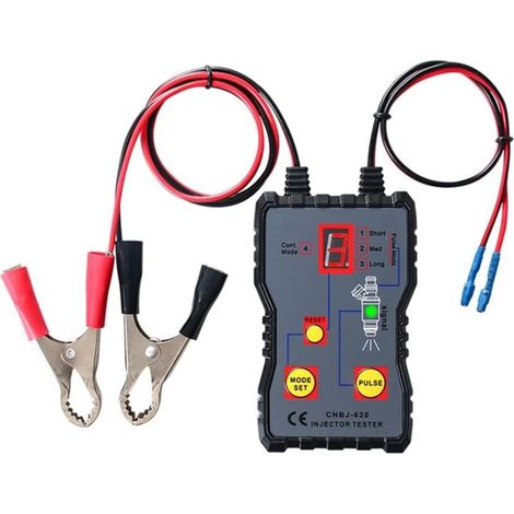 Fuel Injector Tester Cleaner Diagnostic Kit Cleaning Tool 12V Car Vehicle Automotive Injector Test Portable Gauge for Professionals and Auto Enthusiasts (1/5)