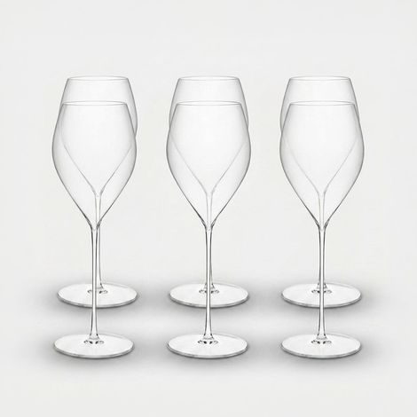 Set 6 calici flute in vetro soffiato 290 ml Ultraleggero (1/3)