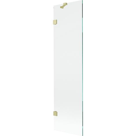 Mexen Lunar paroi baignoire 1 battant 50 x 150 cm, transparent, or brossé - 897-050-000-55-00 (1/5)