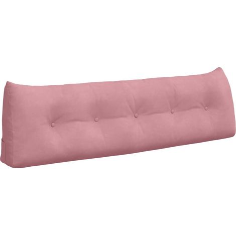 Cojín de Espalda Rosa 160 x 24 x 50 cm Terciopelo vidaXL