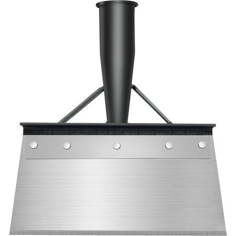 Pala da giardinaggio, attrezzi da giardino, pala multifunzionale per la pulizia, dispositivo per diserbo, raschietto a percussione, per spazi esterni, casa, fattoria (21 cm senza manico in legno)