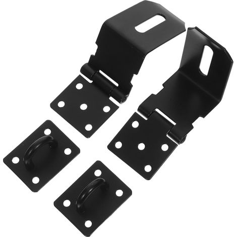KOMBIUDA 2 Serrures de sécurité de porte en acier inoxydable, noires (1/5)