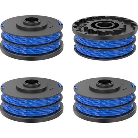 4 Pièces Bobine de Fil Convient pour Ryobi RAC123,Rechange Coupe Bordure pour Ryobi RLT4027, RLT4125, RLT5027, RLT6030, RLT5127, RLT6130-5132002670,Ø1,5mm 8,3m Longueur(4 Bobine)