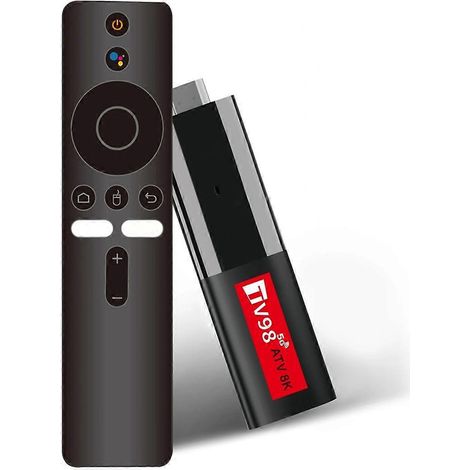 Clé TV connectée Android 14 ATV avec Wi-Fi 2,4/5 GHz et télécommande vocale - Mini boîtier TV (1/5)