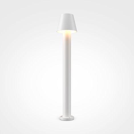 Lampada Da Terra Moderna Da Esterno Metallo Bianco Luce Led 5W Ip65 (1/5)