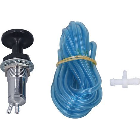 KIMISS Kit de Pompe d'Amorce du Piston Carburant pour Motoneige, VTT, UTV et Motos - Amorce de Carburant en Métal avec Tuyau de 3 Pieds et Tee pour Chat, S Oo. (1/5)