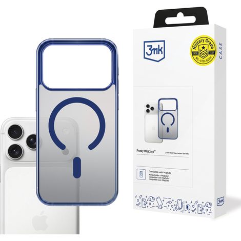 Funda MagCase 3mk Frosty azul para Apple iPhone 17 Pro Max (1/5)