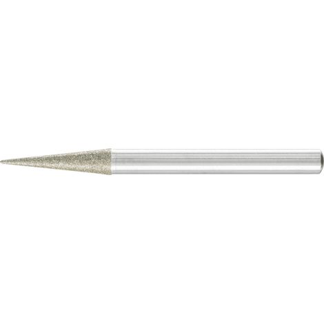PFERD TOOLS Diamant-Schleifstift Spitzkegel Ø6x12° SchaftØ6 mm D126 (mit.) zum Anfasen/Entgraten/Senken (1/2)