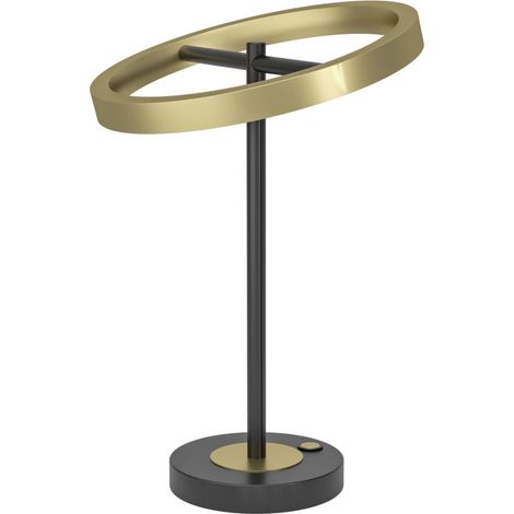 Lampe de table design Brest noir avec or - 300205