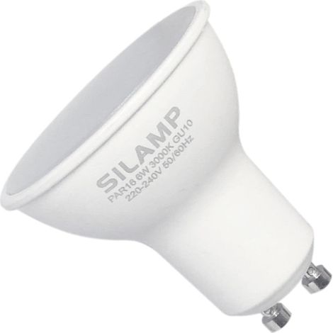 Ampoule LED GU10 6W 220V SMD2835 PAR16 10LED 90° - Unité / Blanc Neutre  - SILUMEN (1/4)