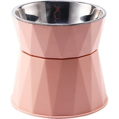 Bol pour animaux de compagnie à pieds hauts(rose corail) (1/5)
