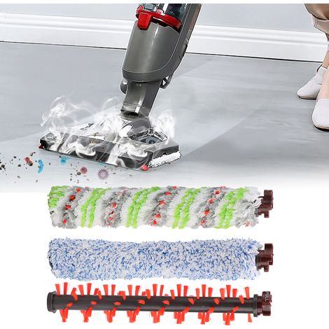 Brosse pour sol en bois et moquette pour animaux, compatible Bissell CrossWave 1785-17855, poils doux, nettoyage efficace (1/4)