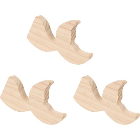 Set mit 3 Holzdekorationen für Walflossen, zum Selbstzusammenbau, für Kinder. (1/5)